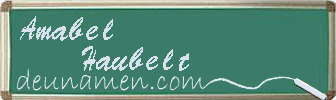 Amabel Haubelt Visitenkarte